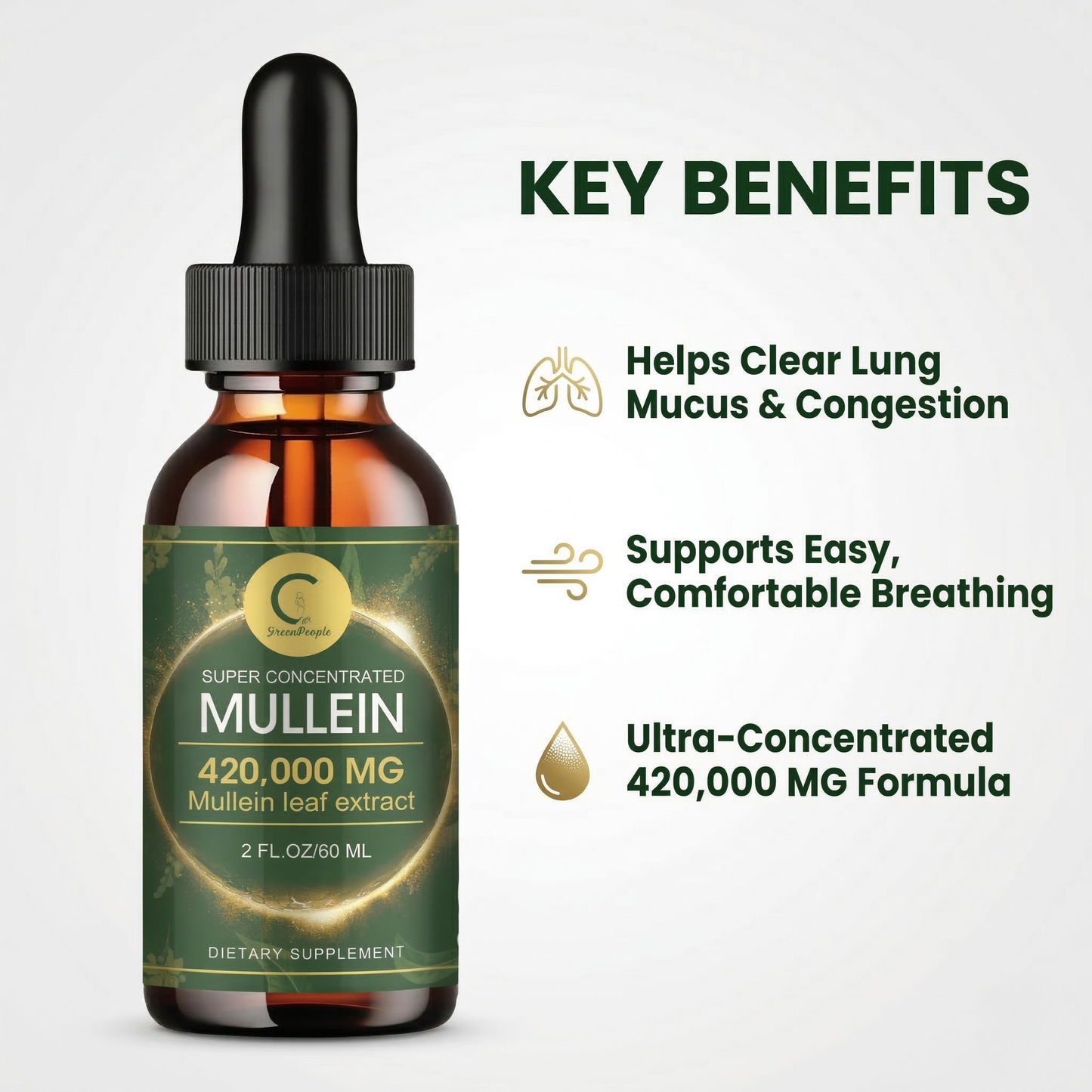 Aireva Lung Cleanse Mullein Drops For Singers